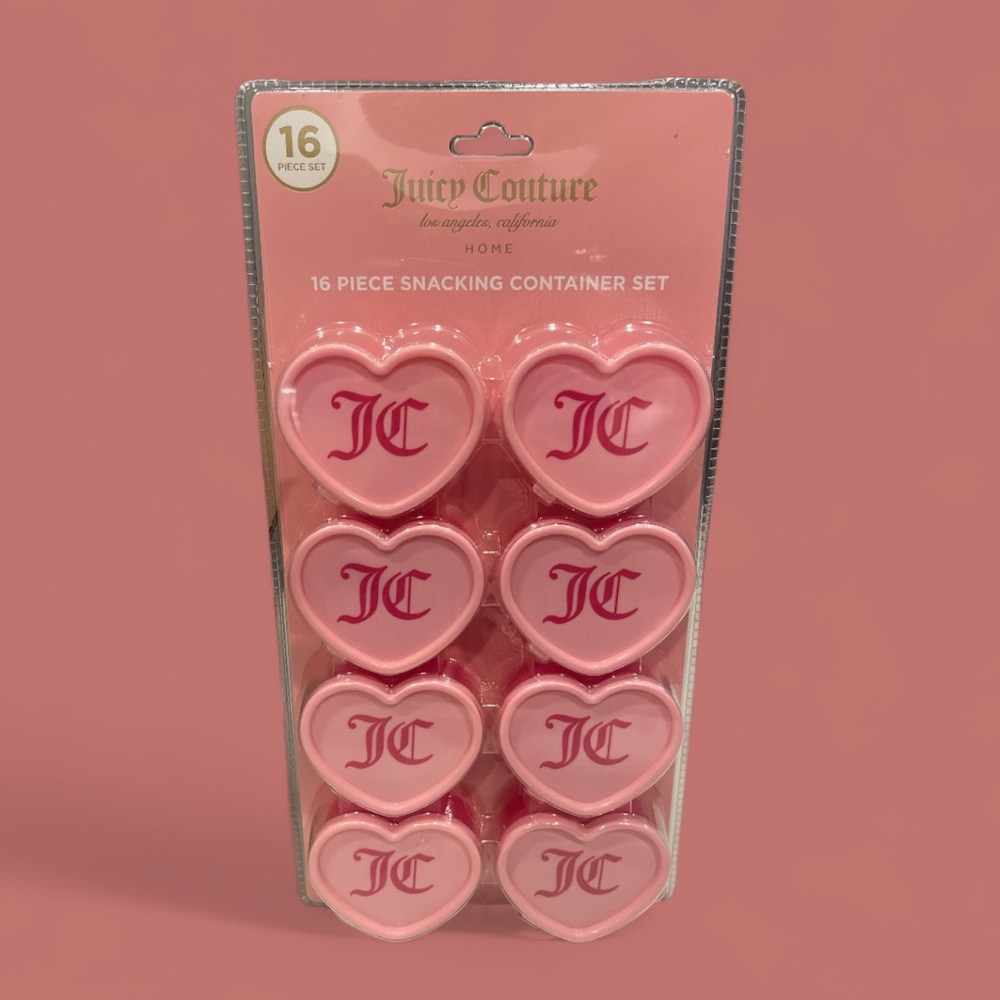 Juicy Couture Pink Snack Container Set